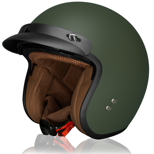 casco moto Verde helado ,casco abierto | HSWHEEL