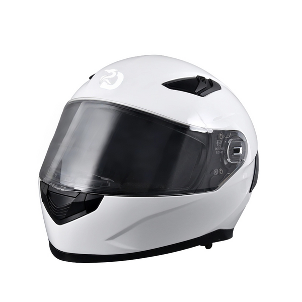 Casco Moto Modular ECE Homologado, Negro Mate - Casco Integral con Visor Solar | Dawnrise Homologado ECE