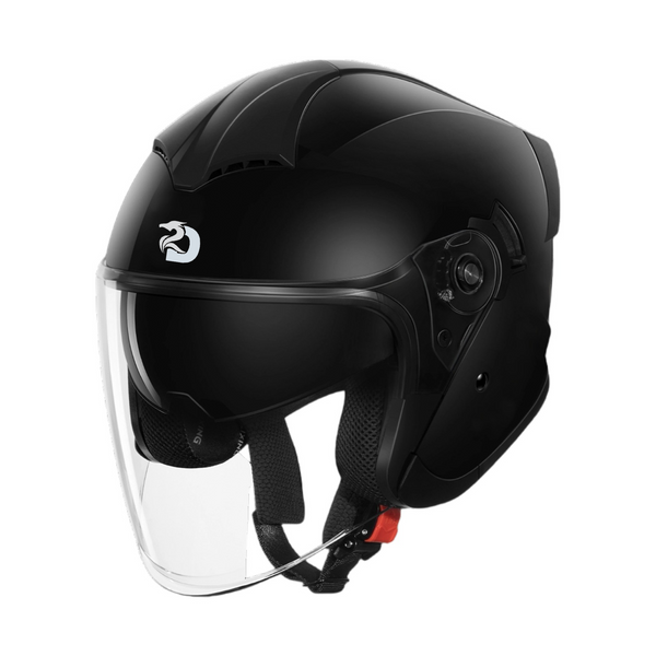 Dawnrise YM650 Cascos Moto Jet para Hombre y Mujer Casco de Motocicleta Casco Scooter Doble Visera