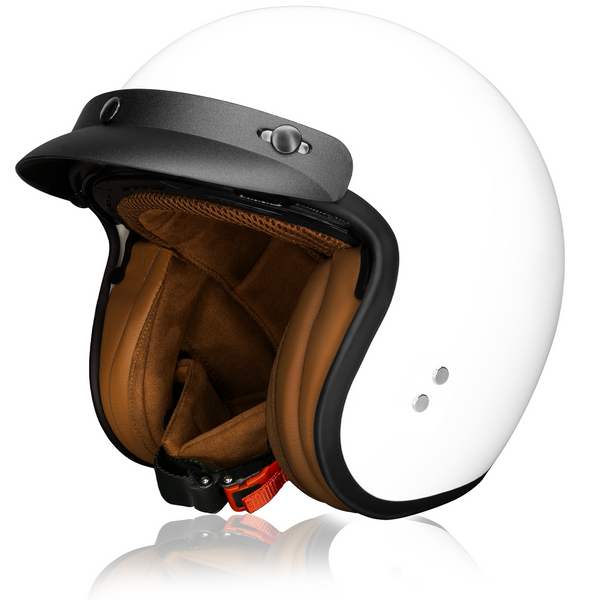 casco moto blanco helado | HSWHEEL