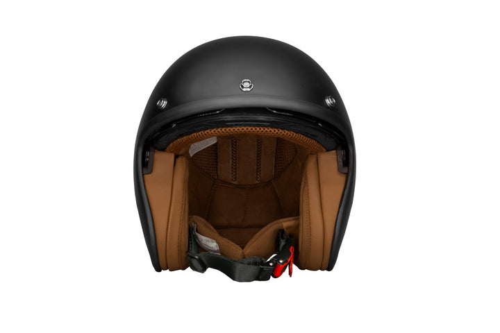 Casco frontal sin visera Negro mate  